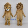 Custom Tan and Brown Lion Mascot Costume Adult Full Body Suit for Wildlife Events