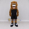 Custom Brown and Black Lion in Sportswear Mascot Costume Adult Full Body Suit for Sports Events Custom Brown and Black Lion in Sportswear Mascot Costume Adult Full Body Suit for Sports Events
