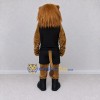 Custom Brown and Black Lion in Sportswear Mascot Costume Adult Full Body Suit for Sports Events Custom Brown and Black Lion in Sportswear Mascot Costume Adult Full Body Suit for Sports Events