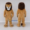 Custom Tan and Brown Muscular Lion Mascot Costume Adult Full Body Suit for Sports Events Custom Tan and Brown Muscular Lion Mascot Costume Adult Full Body Suit for Sports Events
