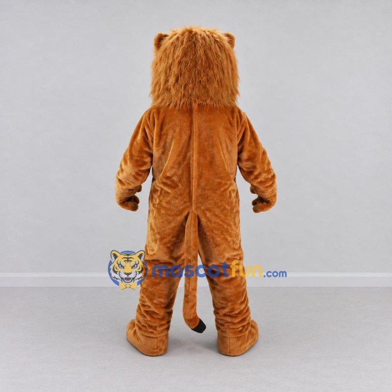 Custom Golden Brown Lion Mascot Costume Adult Full Body Suit for Wildlife Events Custom Golden Brown Lion Mascot Costume Adult Full Body Suit for Wildlife Events