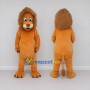 Custom Orange and Brown Lion Mascot Costume Adult Full Body Suit for Children's Parties