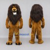 Custom Golden Brown and Dark Brown Lion Mascot Costume Adult Full Body Suit for Wildlife Events Custom Golden Brown and Dark Brown Lion Mascot Costume Adult Full Body Suit for Wildlife Events