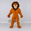 Custom Golden Brown and Dark Brown Lion Mascot Costume Adult Full Body Suit for Wildlife Events