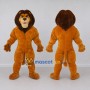 Custom Golden Brown and Dark Brown Lion Mascot Costume Adult Full Body Suit for Wildlife Events