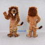 Custom Tan and Brown Lion Mascot Costume Adult Full Body Suit for Wildlife Events