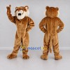 Custom Brown and White Big Cat Mascot Costume Adult Full Body Suit for Wildlife Events Custom Brown and White Big Cat Mascot Costume Adult Full Body Suit for Wildlife Events