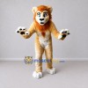 Custom Tan Orange and White Lion Mascot Costume Adult Full Body Suit for Wildlife Events Custom Tan Orange and White Lion Mascot Costume Adult Full Body Suit for Wildlife Events