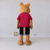 Custom Tan Red and Black Animal Character in Sportswear Mascot Costume Adult Full Body Suit for Sports Events Custom Tan Red and Black Animal Character in Sportswear Mascot Costume Adult Full Body Suit for Sports Events