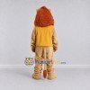 Custom Tan Orange and Yellow Lion in Vest Mascot Costume Adult Full Body Suit for Themed Parties Custom Tan Orange and Yellow Lion in Vest Mascot Costume Adult Full Body Suit for Themed Parties