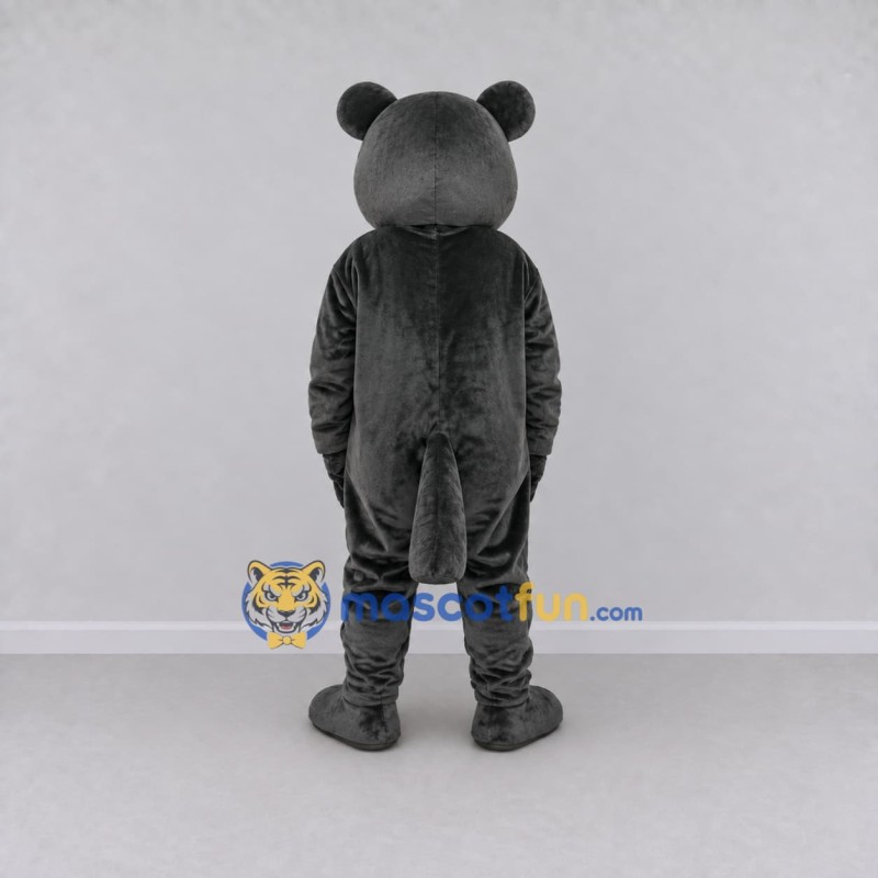 Custom Dark Gray and Brown Rodent Mascot Costume Adult Full Body Suit for Wildlife Events
