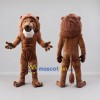 Custom Brown and White Muscular Lion Mascot Costume Adult Full Body Suit for Sports Events Custom Brown and White Muscular Lion Mascot Costume Adult Full Body Suit for Sports Events