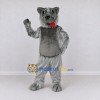 Custom Gray Dog Mascot Costume Adult Full Body Suit for Pet Events Custom Gray Dog Mascot Costume Adult Full Body Suit for Pet Events