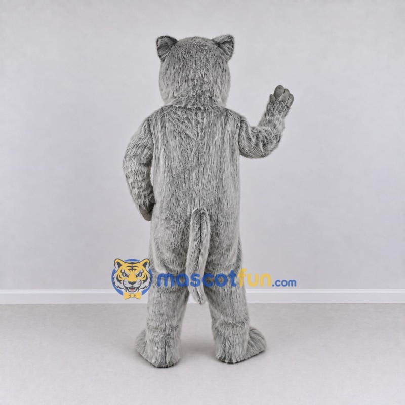 Custom Gray Dog Mascot Costume Adult Full Body Suit for Pet Events Custom Gray Dog Mascot Costume Adult Full Body Suit for Pet Events