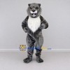 Custom Gray and White Big Cat Mascot Costume Adult Full Body Suit for Wildlife Events Custom Gray and White Big Cat Mascot Costume Adult Full Body Suit for Wildlife Events