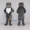 Custom Gray and White Big Cat Mascot Costume Adult Full Body Suit for Wildlife Events Custom Gray and White Big Cat Mascot Costume Adult Full Body Suit for Wildlife Events