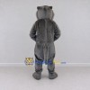 Custom Gray and White Big Cat Mascot Costume Adult Full Body Suit for Wildlife Events Custom Gray and White Big Cat Mascot Costume Adult Full Body Suit for Wildlife Events