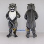 Custom Gray and White Big Cat Mascot Costume Adult Full Body Suit for Wildlife Events