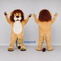 Custom Tan and Brown Lion Mascot Costume Adult Full Body Suit for Wildlife Events