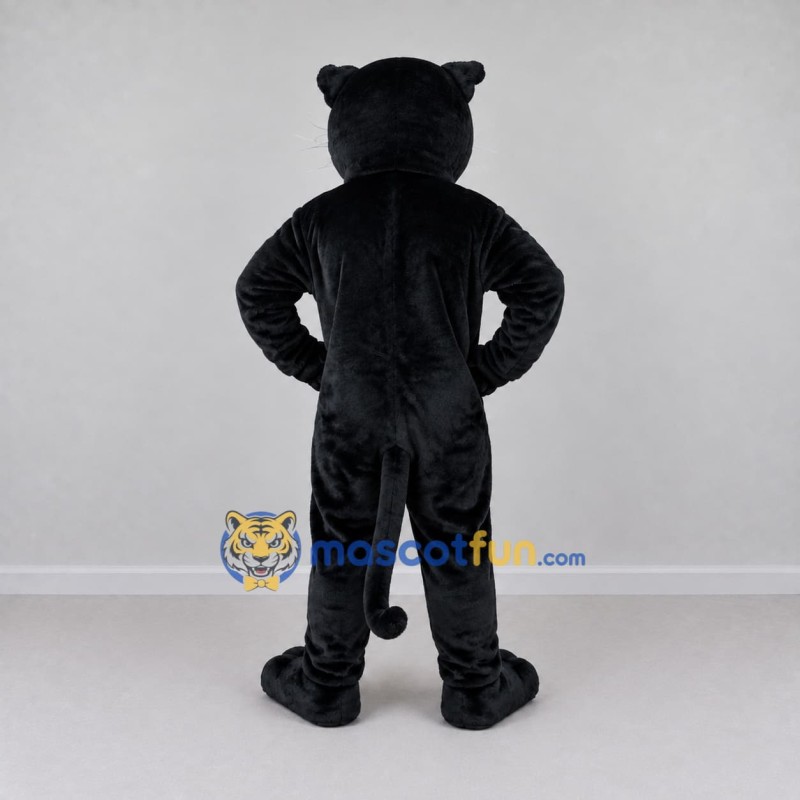 Custom Black Roaring Panther Mascot Costume Adult Full Body Suit for Wildlife Events Custom Black Roaring Panther Mascot Costume Adult Full Body Suit for Wildlife Events