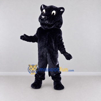 Custom Dark Navy Blue Panther Mascot Costume Adult Full Body Suit for Sports Events