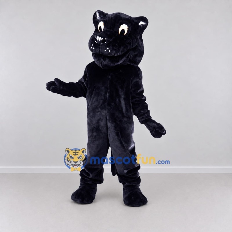 Custom Dark Navy Blue Panther Mascot Costume Adult Full Body Suit for Sports Events