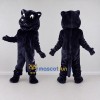 Custom Dark Navy Blue Panther Mascot Costume Adult Full Body Suit for Sports Events