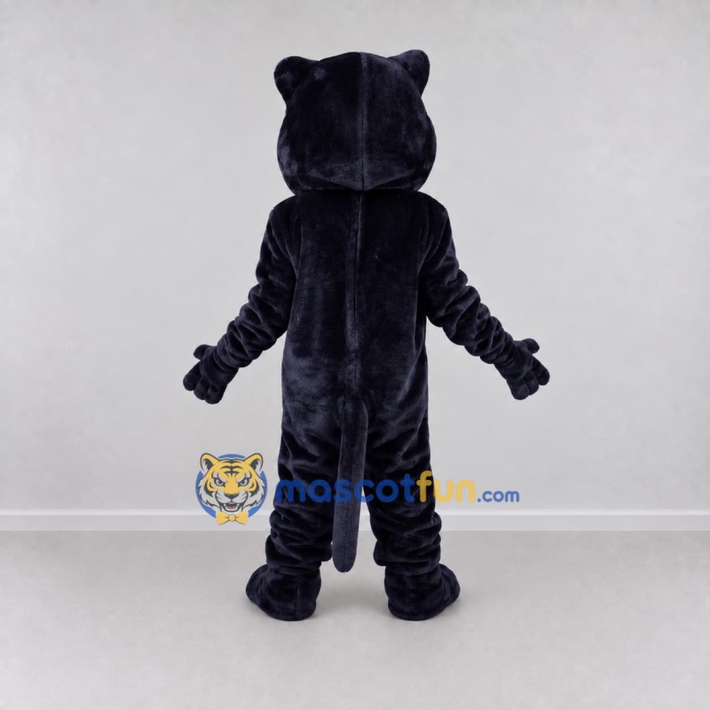 Custom Dark Navy Blue Panther Mascot Costume Adult Full Body Suit for Sports Events