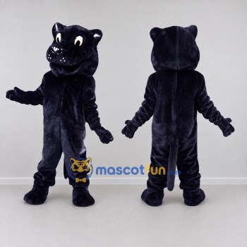 Custom Dark Navy Blue Panther Mascot Costume Adult Full Body Suit for Sports Events