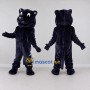 Custom Dark Navy Blue Panther Mascot Costume Adult Full Body Suit for Sports Events