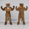 Custom Brown and Tan Muscular Lion Mascot Costume Adult Full Body Suit for Sports Events