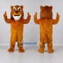 Custom Golden Brown and White Big Cat Mascot Costume Adult Full Body Suit for Wildlife Events