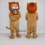 Custom Tan and Orange Roaring Lion Mascot Costume Adult Full Body Suit for Wildlife Events