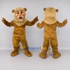 Custom Golden Brown and Tan Lion Mascot Costume Adult Full Body Suit for Wildlife Events