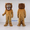 Custom Tan and Brown Lion Mascot Costume Adult Full Body Suit for Wildlife Events