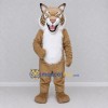 Custom Tan and White Lynx Mascot Costume Adult Full Body Suit for Wildlife Events Custom Tan and White Lynx Mascot Costume Adult Full Body Suit for Wildlife Events