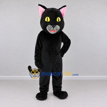 Custom Black Cat Mascot Costume Adult Full Body Suit for Halloween Events Custom Black Cat Mascot Costume Adult Full Body Suit for Halloween Events