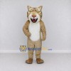 Custom Tan and White Wild Cat Mascot Costume Adult Full Body Suit for Wildlife Events Custom Tan and White Wild Cat Mascot Costume Adult Full Body Suit for Wildlife Events