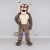 Custom Gray and White Muscular Lynx Mascot Costume Adult Full Body Suit for Sports Events Custom Gray and White Muscular Lynx Mascot Costume Adult Full Body Suit for Sports Events