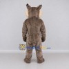 Custom Gray and White Muscular Lynx Mascot Costume Adult Full Body Suit for Sports Events Custom Gray and White Muscular Lynx Mascot Costume Adult Full Body Suit for Sports Events