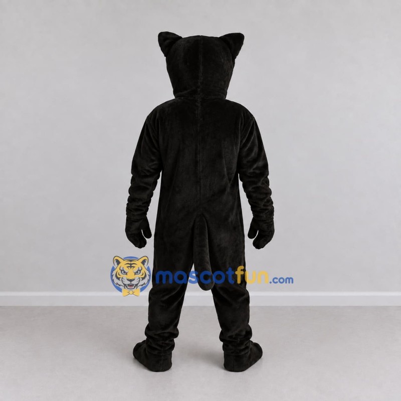 Custom Black Muscular Panther Mascot Costume Adult Full Body Suit for Sports Events Custom Black Muscular Panther Mascot Costume Adult Full Body Suit for Sports Events