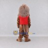 Custom Brown and Red Lion in Vest Mascot Costume Adult Full Body Suit for Themed Parties Custom Brown and Red Lion in Vest Mascot Costume Adult Full Body Suit for Themed Parties