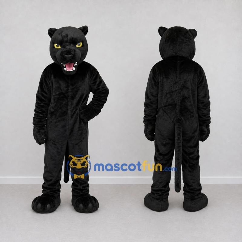 Custom Black Panther Mascot Costume Adult Full Body Suit for Sports Events Custom Black Panther Mascot Costume Adult Full Body Suit for Sports Events