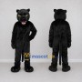 Custom Black Panther Mascot Costume Adult Full Body Suit for Sports Events