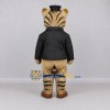 Custom Tan and Black Tabby Cat in Top Hat Mascot Costume Adult Full Body Suit for Themed Parties Custom Tan and Black Tabby Cat in Top Hat Mascot Costume Adult Full Body Suit for Themed Parties