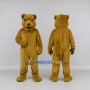 Custom Golden Brown Big Cat Mascot Costume Adult Full Body Suit for Wildlife Events
