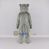 Custom Gray Dog Mascot Costume Adult Full Body Suit for Community Events Custom Gray Dog Mascot Costume Adult Full Body Suit for Community Events