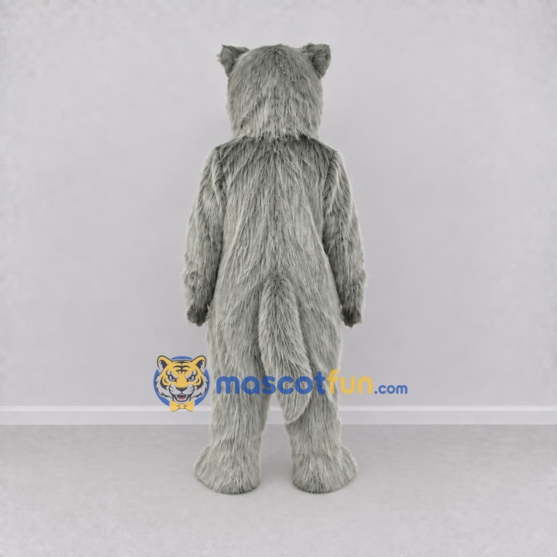 Custom Gray Dog Mascot Costume Adult Full Body Suit for Community Events Custom Gray Dog Mascot Costume Adult Full Body Suit for Community Events