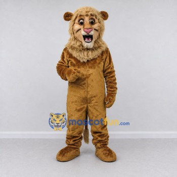 Custom Golden Brown Lion Mascot Costume Adult Full Body Suit for Wildlife Events Custom Golden Brown Lion Mascot Costume Adult Full Body Suit for Wildlife Events