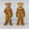 Custom Golden Brown Lion Mascot Costume Adult Full Body Suit for Wildlife Events Custom Golden Brown Lion Mascot Costume Adult Full Body Suit for Wildlife Events